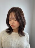 レイヤーカット/ブラウンベージュ