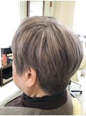 白髪ぼかしカラー☆グレーパール