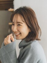 ガーデン 渋谷(GARDEN)&nbsp;ボブ　ホワイトグレージュ　デジタルパーマ　チェリーブラウン