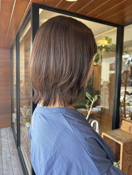 ヘア プロデュース キュオン(hair produce CUEON.) straight perm × layer cut