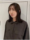 【YOKE】くびれボブチョコレートブラウン顔周りカット仙台ボブ