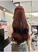ブラウン/レッド/ワインレッド/韓国ヘア