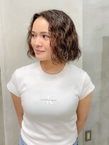 テトヘアー(teto hair)&nbsp;パーマボブスパイラルパーマくるくる強めパーマボブパーマ