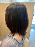 クセや広がりを抑えてサラッとまとまる◎大人上品ボブ/Aujua