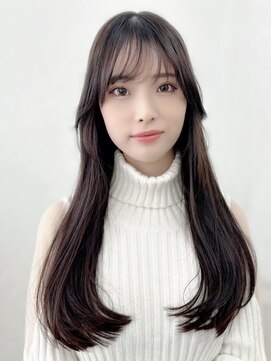 エミュー 大船店(emue) 大船駅ワンカラーブリーチなしダブルカラーオリーブブラウン30代