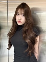 ルームバイシー 新宿(Loom. by Sea)&nbsp;小顔×ココアブラウン[クラゲヘアー/ワインレッド]