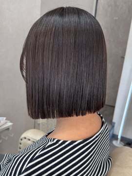 ソア 並木坂(Soa) 熊本/切りっぱなしボブ/タッセルボブ/暗髪カラー/Minori