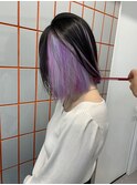 着物ヘア/大人ガーリー/ダークアッシュ/似合わせカット/原宿