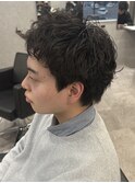 MEN’S HAIR/波巻きツイストスパイラル/リバースセンターパート
