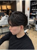 MEN’S HAIR/波巻きツイストスパイラル/リバースセンターパート