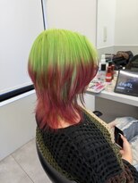 ゴウトゥデイシェアサロン 町田店(GO TODAY SHAiRE SALON)&nbsp;ネオングリーン/ボルドー/デザインカラー/ルーツカラー