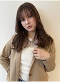 グレージュ/ロングレイヤー/韓国ヘア