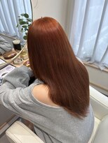 ユヌ(une)&nbsp;ブリーチなしオレンジカラー