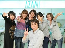 アザミ美容室(AZAMI)の雰囲気（元気なスタッフがお出迎え☆smileいっぱいのサロン★）