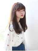 暗髪ロングのナチュラルカール［髪質改善/池袋&目白&大塚］