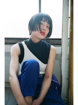 マウロア(MAULOA) 【Mauloa】小顔ヘア 前下がりボブ グラデーションカット 黒髪