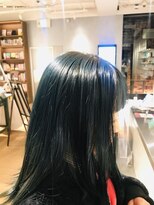 ヘアーエスクールシーユー 枚方T-SITE店(hair S.COEUR×Cu) billieeilish風カラー