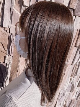 つやつや N カラー N 髪質改善トリートメント L ラテ Latte のヘアカタログ ホットペッパービューティー