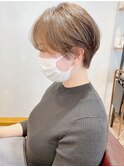 【二階堂光孝】丸みショートひし形くびれヘア小顔カット透明感