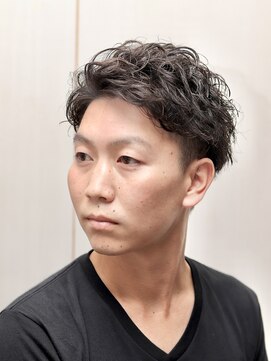 ヘアーアンドグルーミング ヨシザワインク(HAIR&GROOMING YOSHIZAWA Inc.) 【ヨシザワ人形町】七三ツーブロックアップバングパーマメンズ