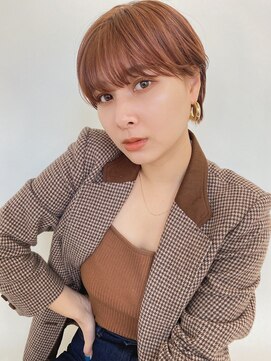 ルービック 豊中(Rubik's) マッシュショートボブ/フェザーバング/オレンジブラン