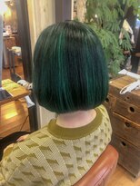 ナゴンスタイル(NAGON STYLE)&nbsp;ミニボブ×グリーンカラー