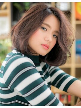 カバーヘア ブリス 志木南口駅前店(COVER HAIR bliss) 黒髪クラシカル小顔ワンカール大人ボブディa志木20代30代40代