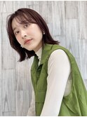 センターパート外ハネで大人ヘア◎20代30代40代50代