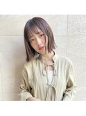 [代々木]ナチュラルピンクスイートAラインの甘辛ショートボブ