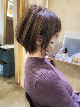 トト 船橋店(toto.) 黒髪/グレーベージュ/レイヤーロング/前髪パーマ[西船橋/津田沼]