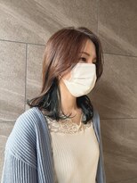 スーリール 春日店(Sourire) 小顔カット韓国風顔周り　インナーカラー