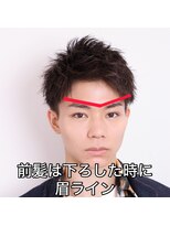 ネイビー(NAVY)&nbsp;王道アップバング ビジネススタイル