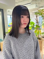 オーシャン(Ocean)&nbsp;【OceanHair&Life田中愛梨】ストンストレート×顔まわりレイヤー