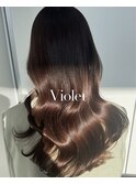 艶カラーダメージレス大人ガーリーココアチョコレートベージュ