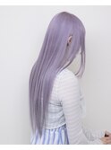 ラベンダーベージュ#ケアブリーチ#ダブルカラー#髪質改善カラー