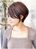 ショートヘア/ハンサムショート/ショート/30代40代50代/表参道