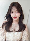 ☆小顔面長丸顔オルチャンヨシンモリミディアム前髪ありなし