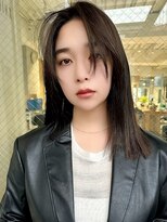 イメチェン前髪小顔こなれミディ_銀座