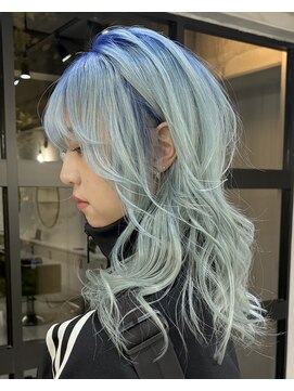 ラキングキョウト(LA KING KYOTO) 落ちるミズイロで濃淡デザイン♪