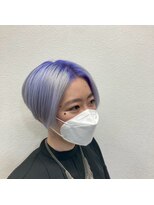 アルケム 学芸大学(AlChem)&nbsp;色落ち綺麗だからリタッチ(ブリーチ)してリタッチ(オンカラー)。