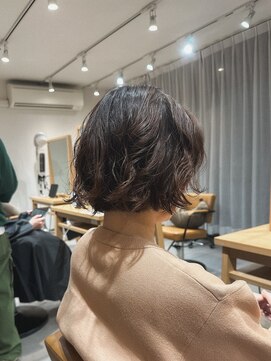 クラップス 上大岡(CLAPS) 切りっぱなしボブミニボブパーマウェーブパーマ20代30代40代