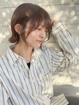 ネイビー グラ ヘアー ストーリー(NAVY gra HAIR STORY)&nbsp;夏ショート×ナチュラルベージュ
