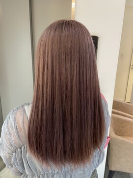 アヴァンスアンス 広島袋町店(AVANCE.ens) ピンクラベンダーカラー　ブリーチ一回