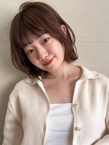 ラフ フロム ガーデン(Laf from GARDEN) ボブ/オリーブグレー/ココアベージュ/小顔/レイヤーカット