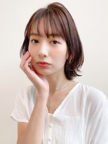トゥーナ 表参道(tona)&nbsp;ミディアムレイヤー、外ハネボブ、グレージュ☆