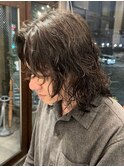 メンズミディアムパーマ