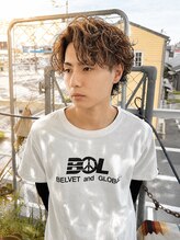 ユイマァルスロウ 岡山(YUIMARLSLOW) 岡山メンズサロン20代30代40代波巻きツイストスパイラルパーマ