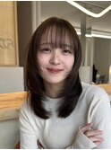 ミディアムレイヤー/韓国風/ブラウンベージュ/佐藤