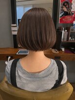 ブッシュ 水広店(BUSH)&nbsp;大人丸みボブ×艶ブラウンカラー