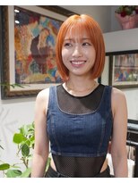 グッドフェローズ キタホリエ(GoodFellas kitahorie) レイヤーカットで魅せるハイトーンボブカラーブリーチ艶感